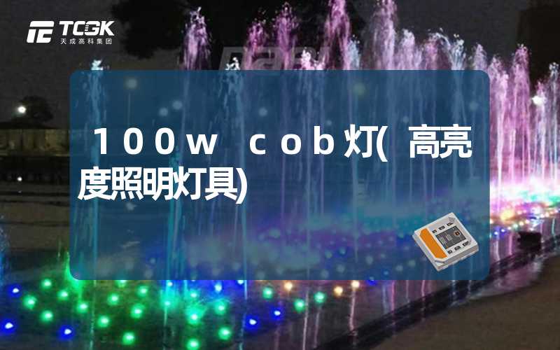 100w cob灯(高亮度照明灯具)